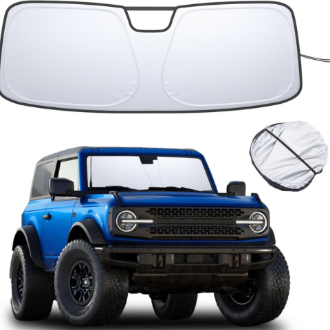 Folding Sunshade Windshield — Compatible with 2 and 4 Doors