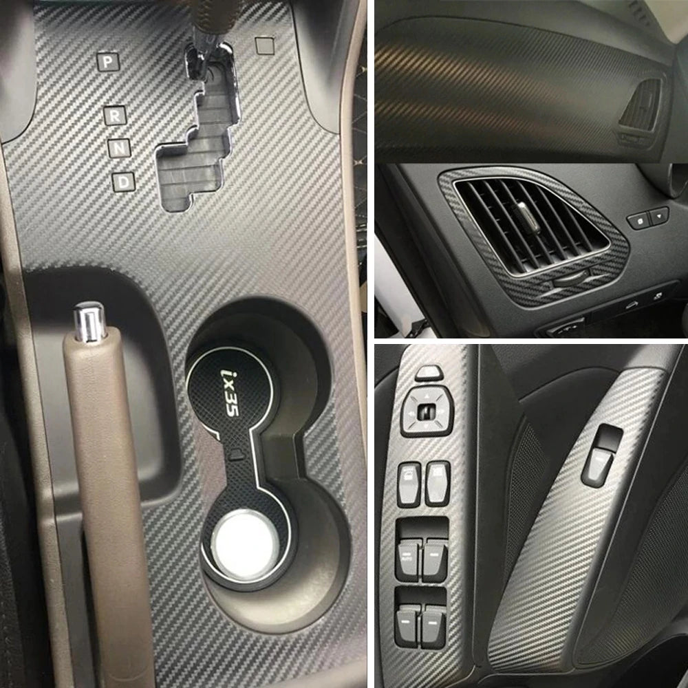 Hiilikuitustickerit Hyundai ix35:lle (2010-2017) — Urheilullinen tyyli ja suojaus