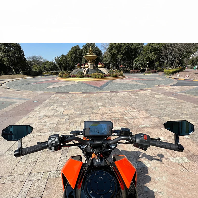 Motorcykelbackspeglar Anti-bländning – Universella, Justerbara & Sportig Design