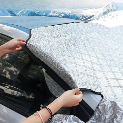 Beskyttelsesrude til bil – Antifrost om vinteren, antivarme om sommeren