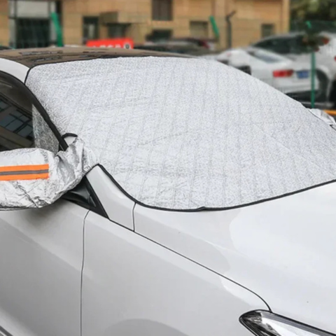 Beskyttelsesrude til bil – Antifrost om vinteren, antivarme om sommeren