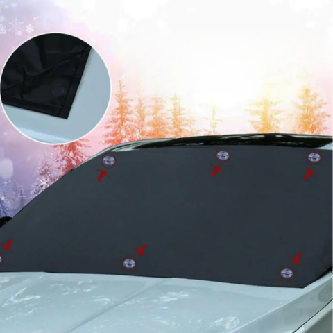 Beskyttelsesrude til bil – Antifrost om vinteren, antivarme om sommeren