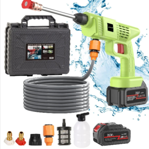 Trådløs Bilrengjøringspistol – Høyt Trykk Sprøyte