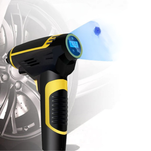 Portable Air Compressor 120W — Ideal for Car, Motorcycle, and Bicycle