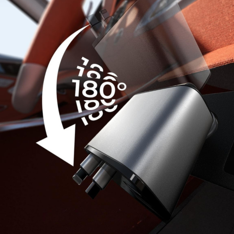 Kompakter, ultra praktischer, aufrollbarer Autoladegerät