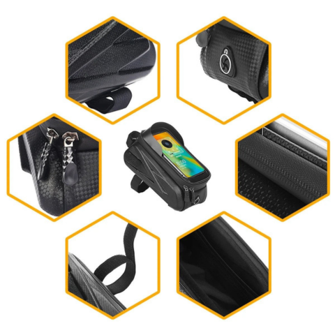 Kerékpár keret táska - vízálló és multifunkcionális