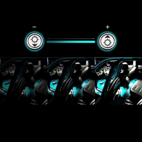 LED-valaistusauton tunnelma – Äänelle reagoivat moniväriset valot