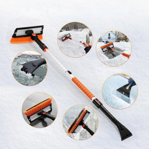 Schnee- und Eiskratzer — Verstellbarer und abnehmbarer Griff