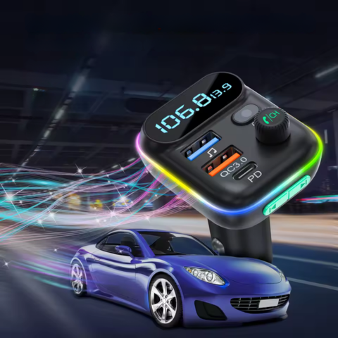 Transmițător FM Bluetooth pentru Mașină — Apeluri Clare & Muzică Fără Fir