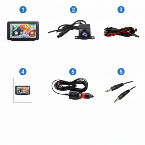 Multifunction Multimedia System For Car — GPS, Music & Reverse Camera
