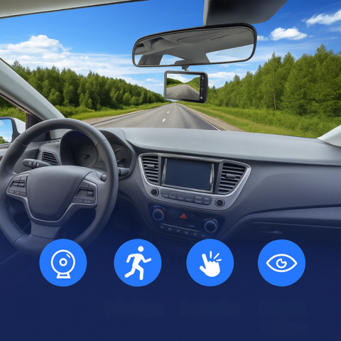 Dashcam Přední A Zadní — Jasné A Přesné Záznamy