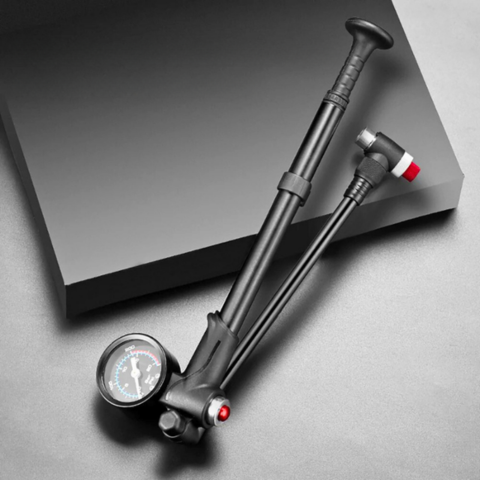 Mini Bike Pump 300 PSI โ Compact & Durable With Pressure Gauge