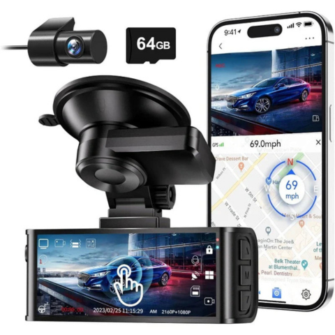Dashcam Voor En Achter – Volledige Bescherming Dag En Nacht