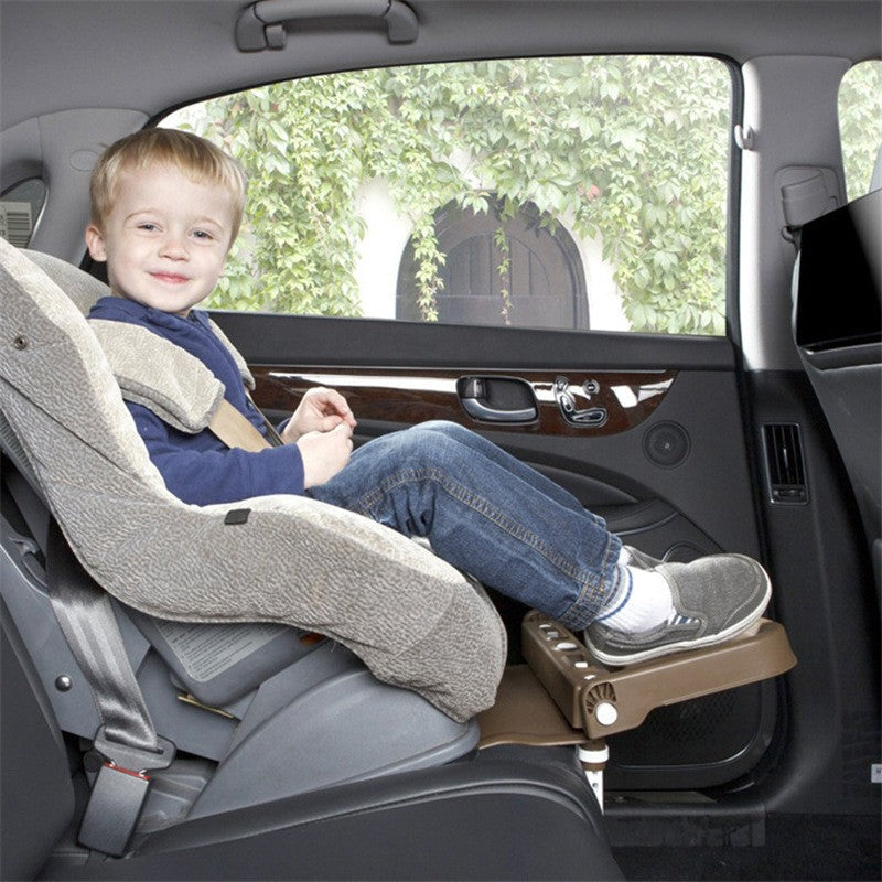 子供用車のシートのための調整可能で折りたたみ式のフットレスト — 旅行中の快適さとサポート