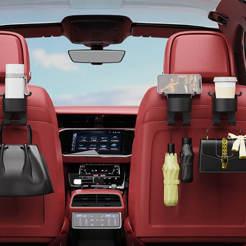 Víceúčelový háček na opěradlo autosedačky