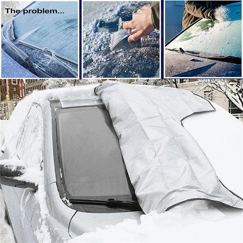 Magnetische Voorruitbedekking — Bescherming Tegen Vorst En Sneeuw 