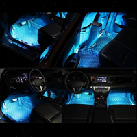 Lampă de Ambianță LED pentru Mașină – Design Interior Stilat 