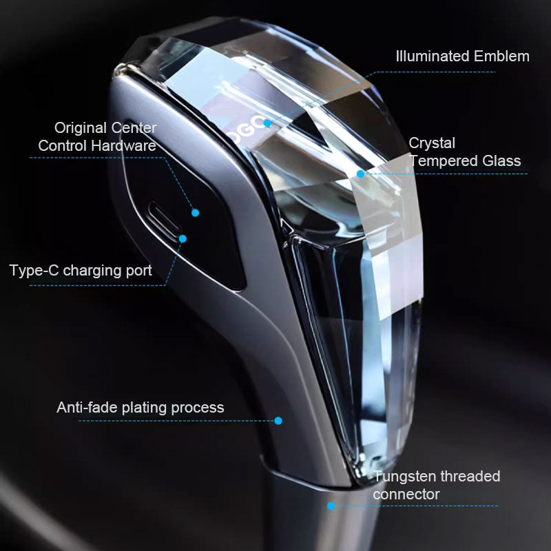 Crystal gear shift knob 