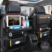 Organisateur De Siège Arrière De Voiture Avec Tablette Pliante — Facile À Installer Et Durable