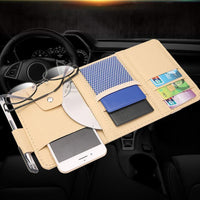 Organizador de Auto para Parasol — Mantenga Sus Accesorios al Alcance de la Mano 
