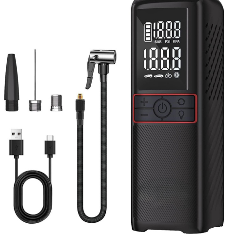 ポータブルエアコンプレッサー160PSI — コンパクトで持ち運びが簡単 