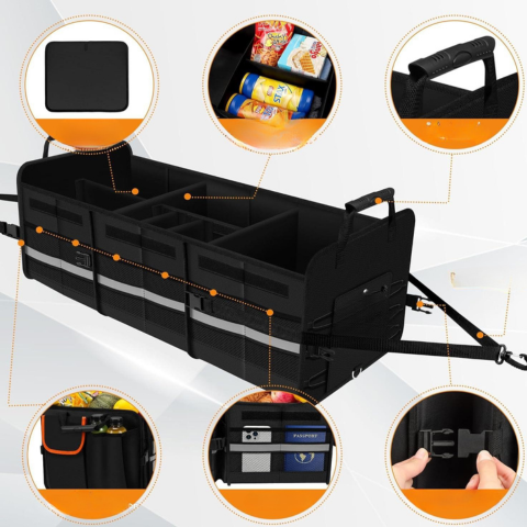 Kofferraumorganisator mit Kühltasche — Komfort und Organisation 