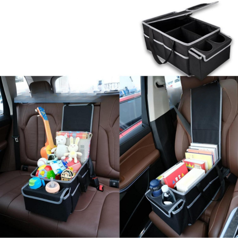 Organizador De Asiento Trasero Plegable — Viaje Bien Organizado 