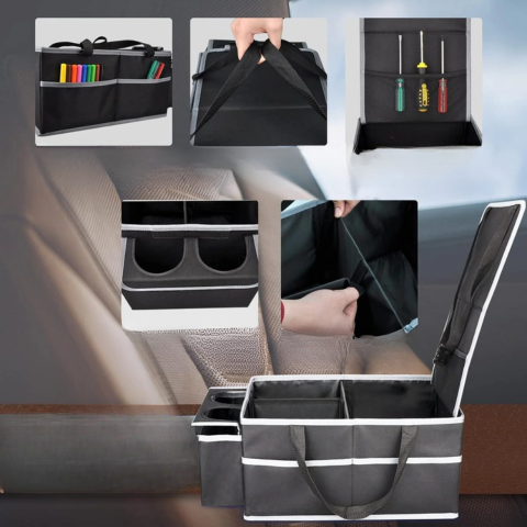 Organizador De Asiento Trasero Plegable — Viaje Bien Organizado 