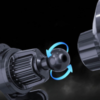 Soporte de teléfono para coche – Carga inalámbrica y luz LED 