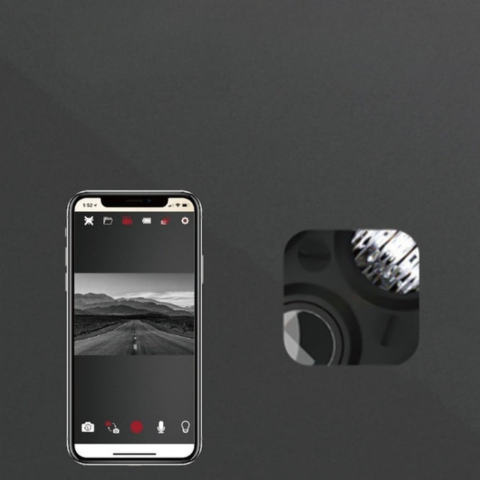 Inteligentná predná lampa – integrovaná kamera a mobilné ovládanie 