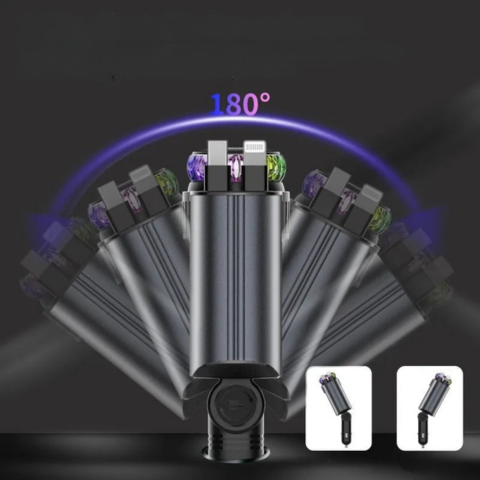 Multifunktionel Biloplader — Hurtigopladning & Aroma Diffuser 