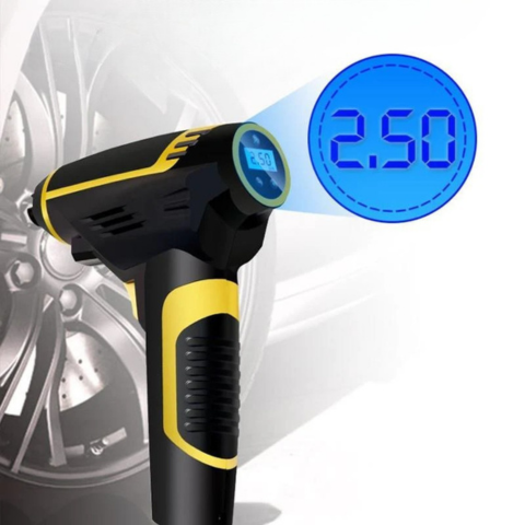 Portable Air Compressor 120W — Fast Inflation With Digital Display 