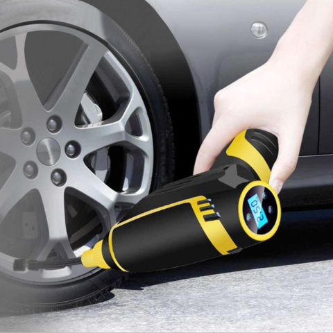 Portable Air Compressor 120W — Fast Inflation With Digital Display 