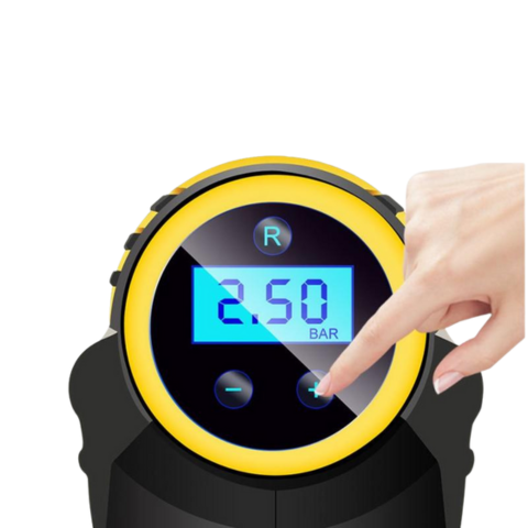 Portable Air Compressor 120W — Fast Inflation With Digital Display 