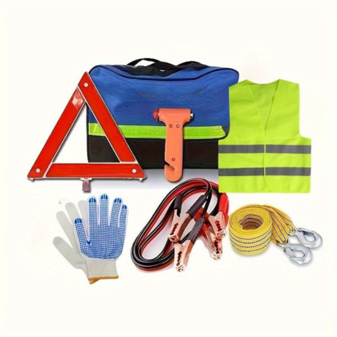 Kit D’Urgence Pour Voiture – Sécurité Et Assistance Sur La Route