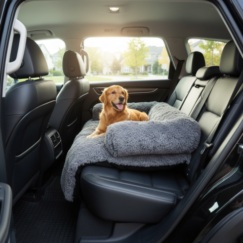 Multifunktionales Hundesofa — Komfort im Auto 