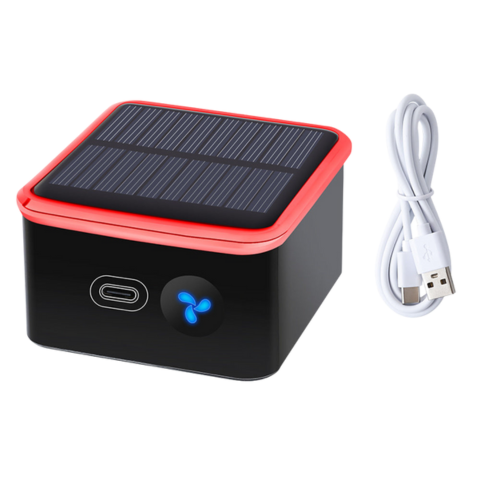 Solar Air Purifier for Car — Compact and USB Rechargeable 