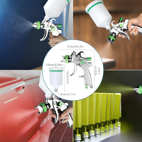 Pistolet De Peinture Professionnel – Réglable Et Multifonction