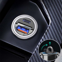 USB Auto Oplader Adapter – Compacte Sigarettenaansteker Plug 