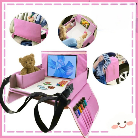 Travel Tray For Child Car Seat — Comfort And Integrated Storage 