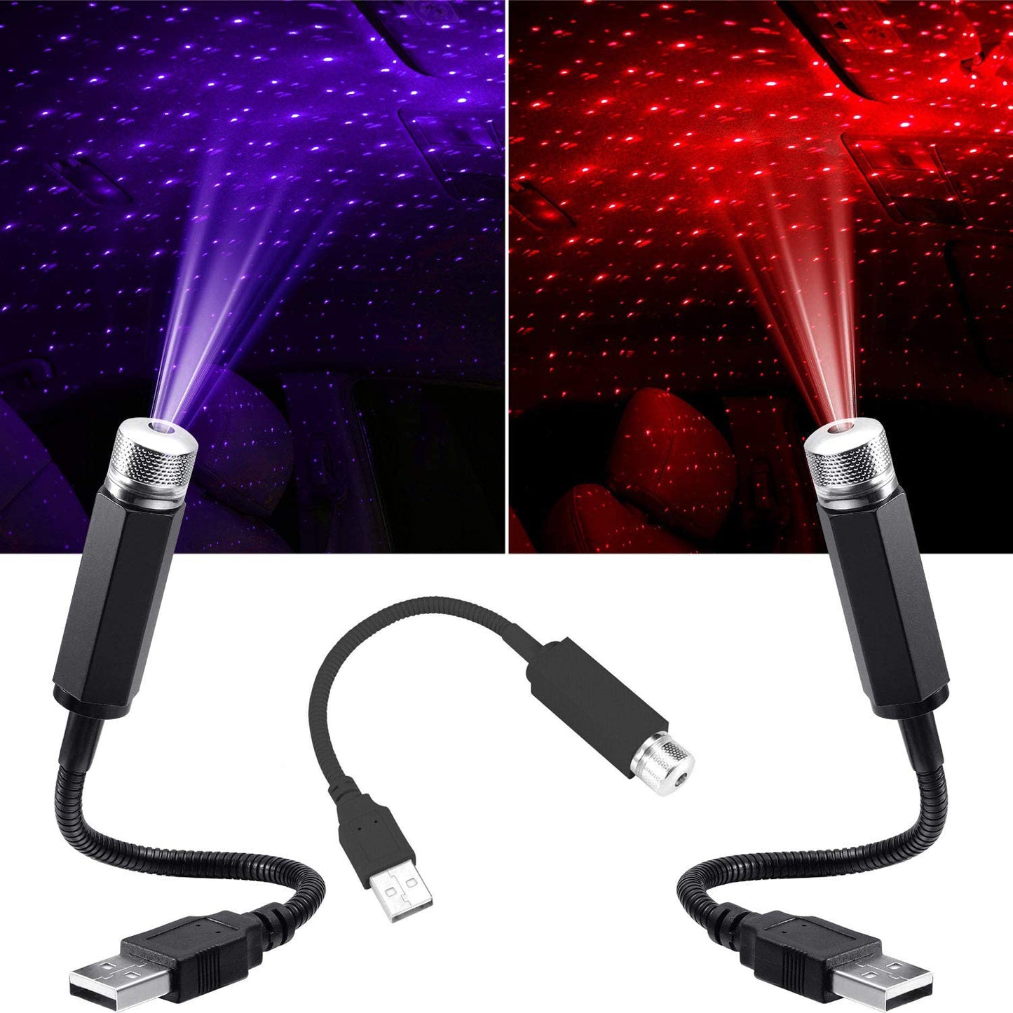 Iluminare LED Înt starry pentru acoperișul mașinii — Ambianță nocturnă magică 