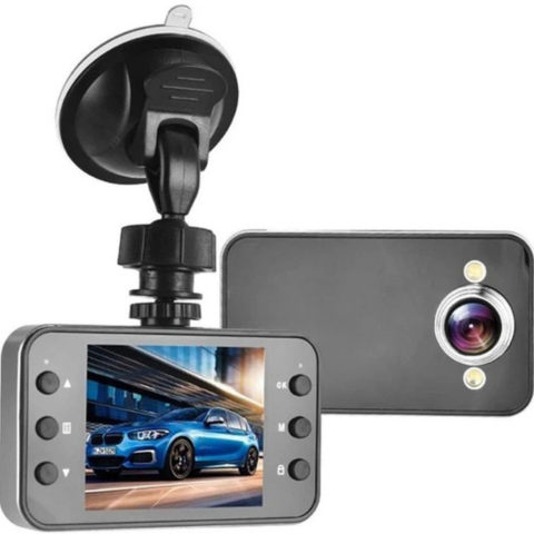 Dashcam Full HD With Motion Sensor And Night Vision - Road Safety & Continuous Recording