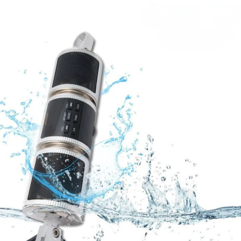 Enceintes Guidon Moto — Musique En Route & Commande Intuitive