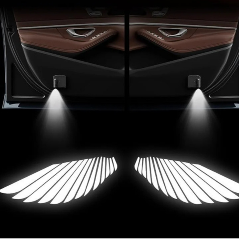 Luz de puerta de coche con alas de ángel - Efecto visual y estilo único