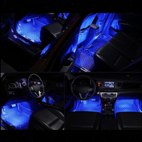 Lampă de Ambianță LED pentru Mașină – Design Interior Stilat 