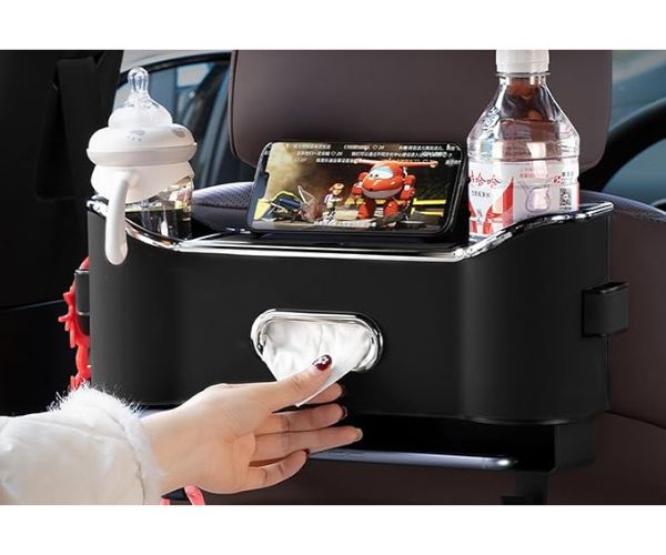 Hátsó ülésrendező kampókkal és tárolódobozzal - optimalizált hely és rendezett autó