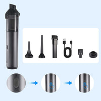 Nagy teljesítményű akkumulátoros autóporszívó - gyors tisztítás és kényelmes használat