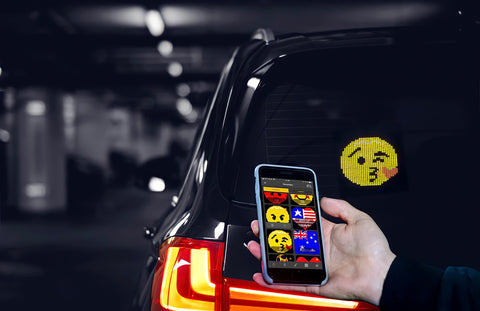 LED Emojis - Animoitu Autoille - Moderni ja Interaktiivinen Tyyli 