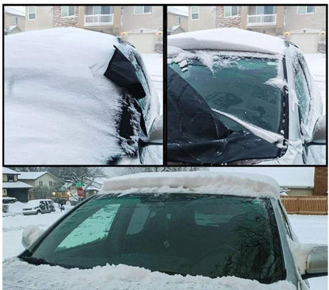 Magnetische Voorruitbedekking — Bescherming Tegen Vorst En Sneeuw 